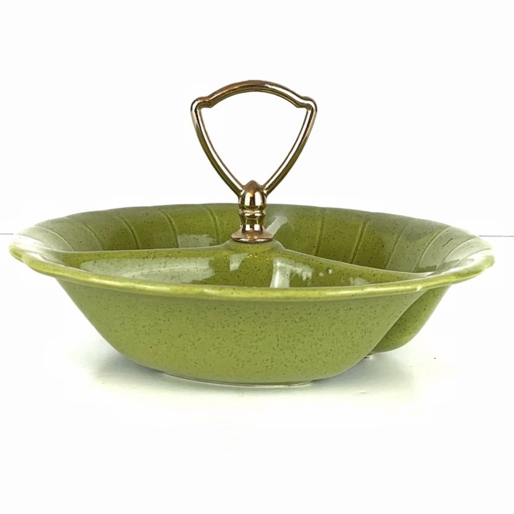 Vintage 1960s Mid Century Divided Candy Dish